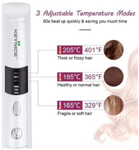 Cordless hair straightener